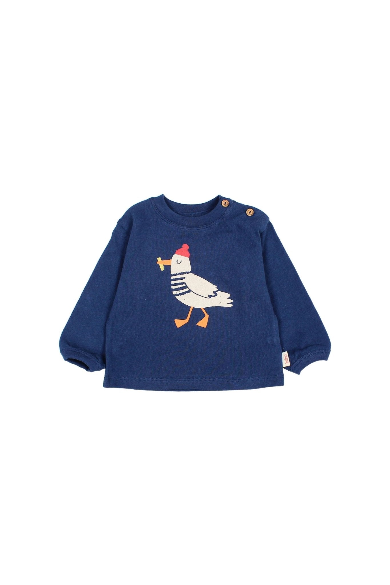 BB bird t-shirt - Marine van Búho | Kids Conceptstore Le Fanfare