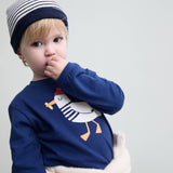 BB bird t-shirt - Marine van Búho | Kids Conceptstore Le Fanfare