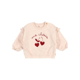 BB chérie sweatshirt - Cream pink van Búho | Kids Conceptstore Le Fanfare
