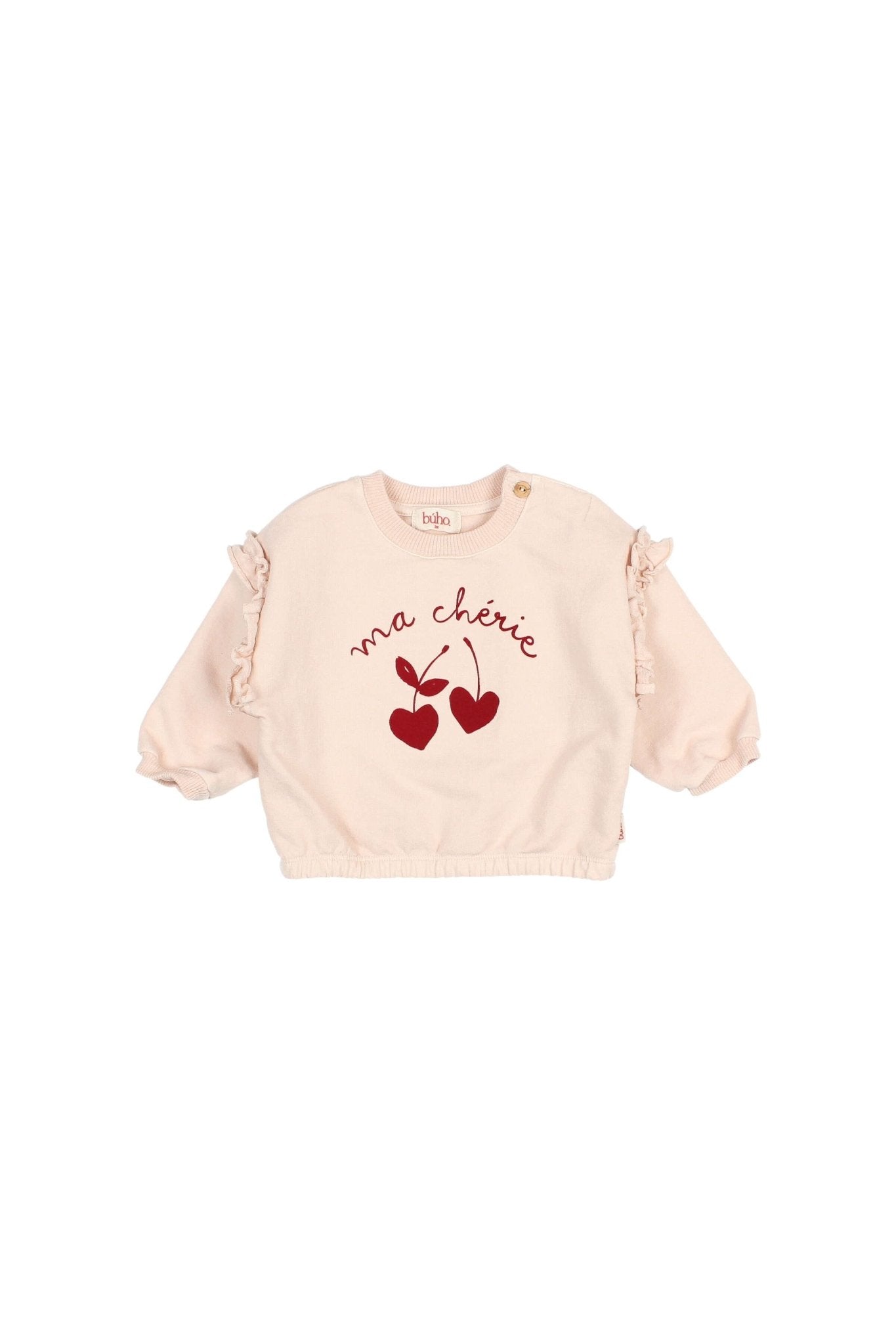 BB chérie sweatshirt - Cream pink van Búho | Kids Conceptstore Le Fanfare