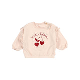 BB chérie sweatshirt - Cream pink van Búho | Kids Conceptstore Le Fanfare