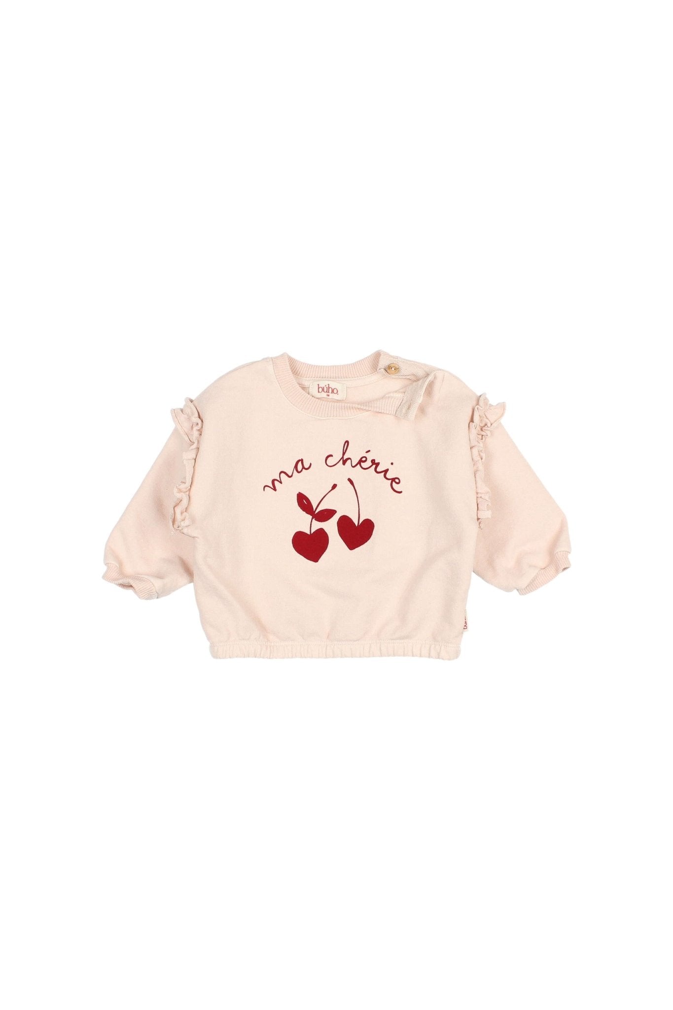 BB chérie sweatshirt - Cream pink van Búho | Kids Conceptstore Le Fanfare