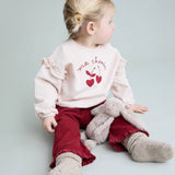 BB chérie sweatshirt - Cream pink van Búho | Kids Conceptstore Le Fanfare