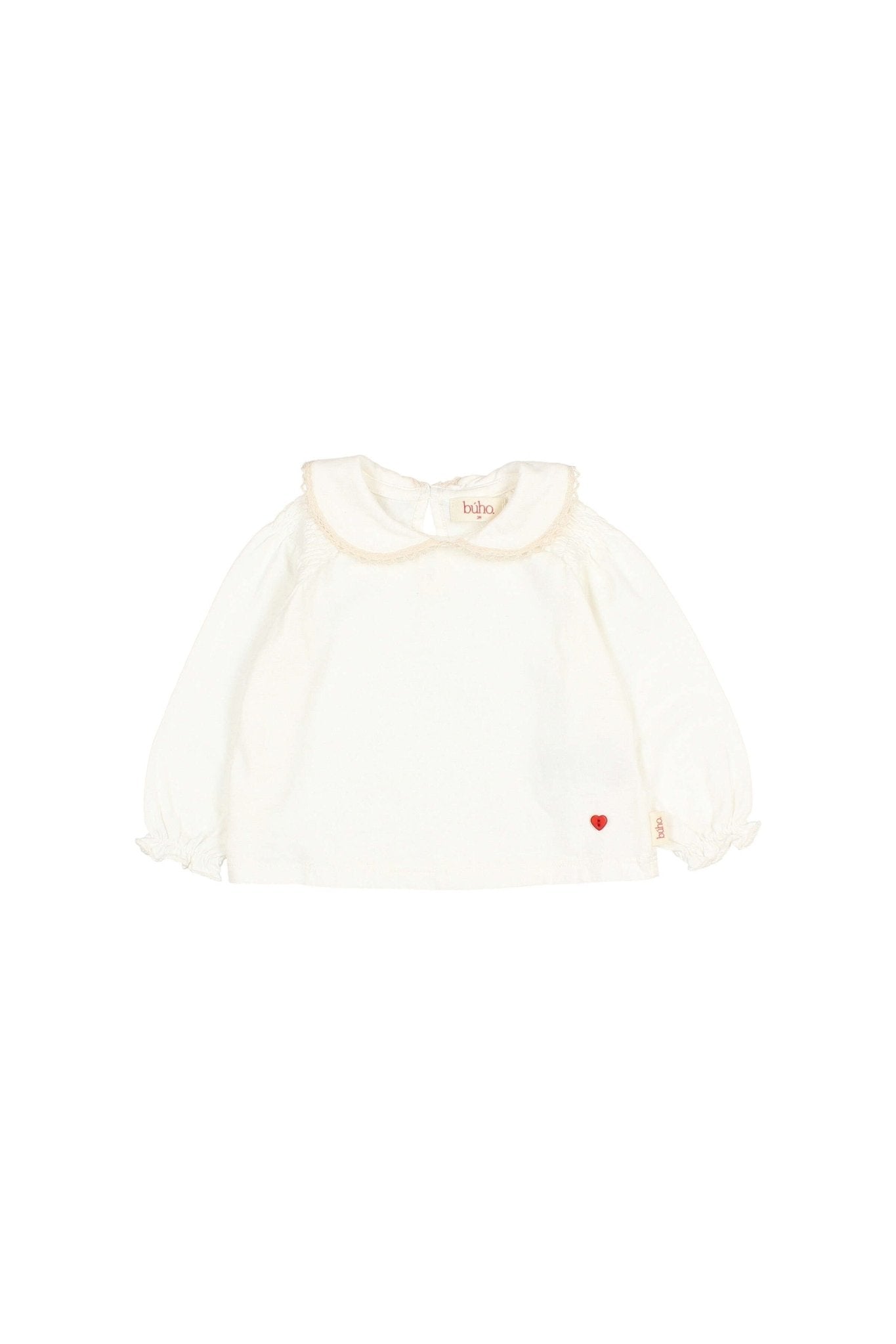 BB girly t-shirt - Off white van Búho | Kids Conceptstore Le Fanfare
