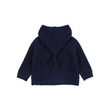 BB hood cardigan - Navy van Búho | Kids Conceptstore Le Fanfare