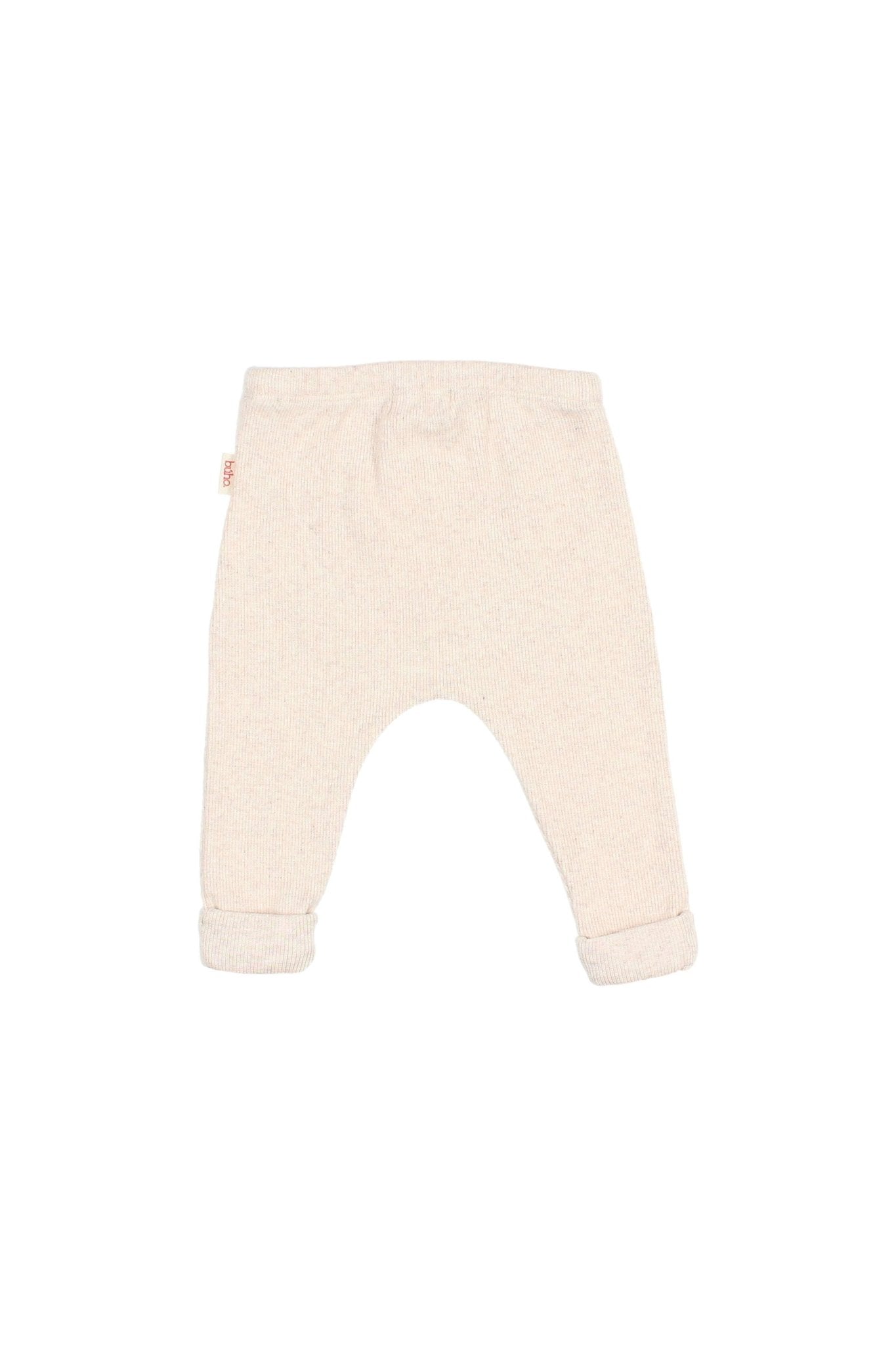 BB soft rib legging - Natural van Búho | Kids Conceptstore Le Fanfare