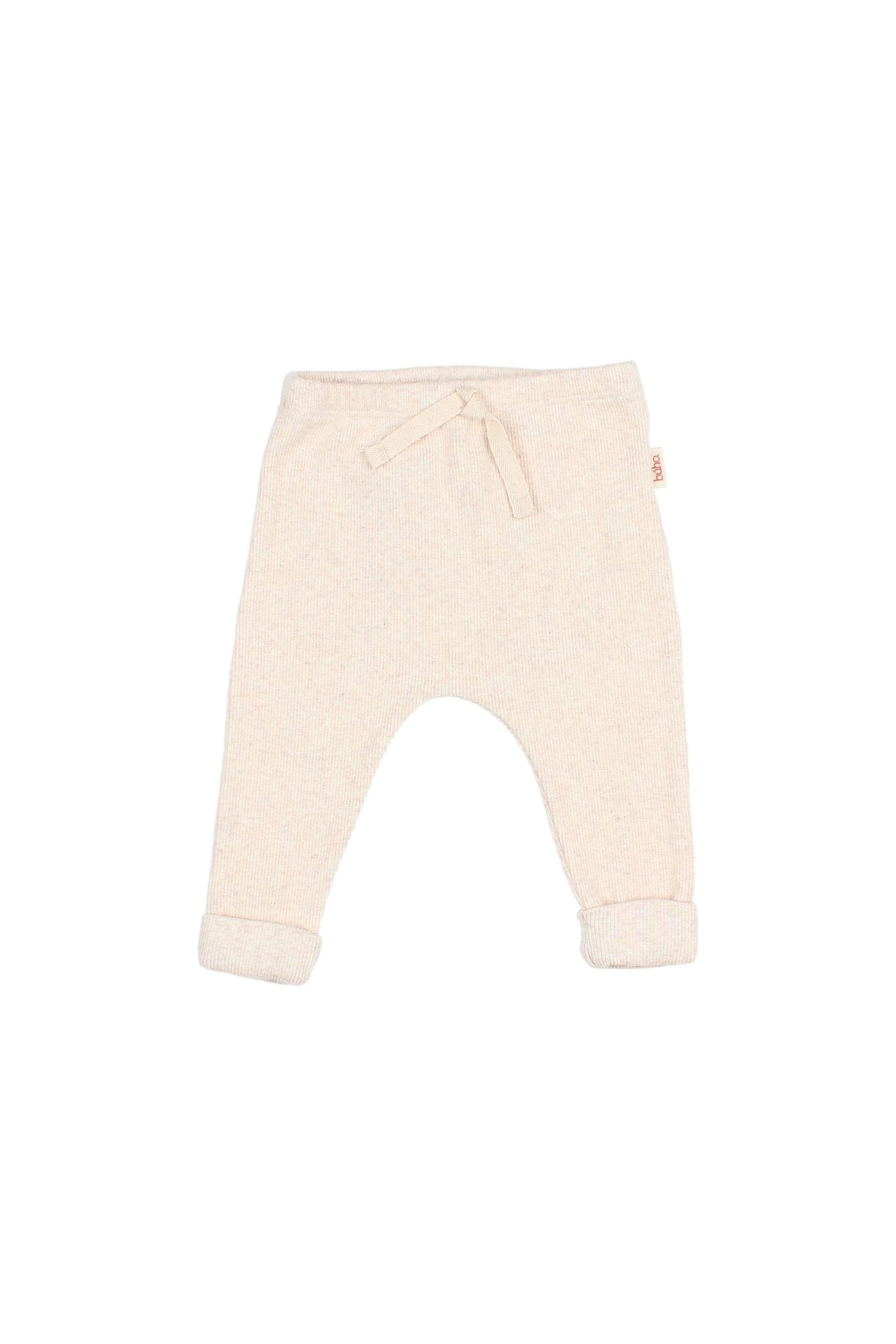 BB soft rib legging - Natural van Búho | Kids Conceptstore Le Fanfare