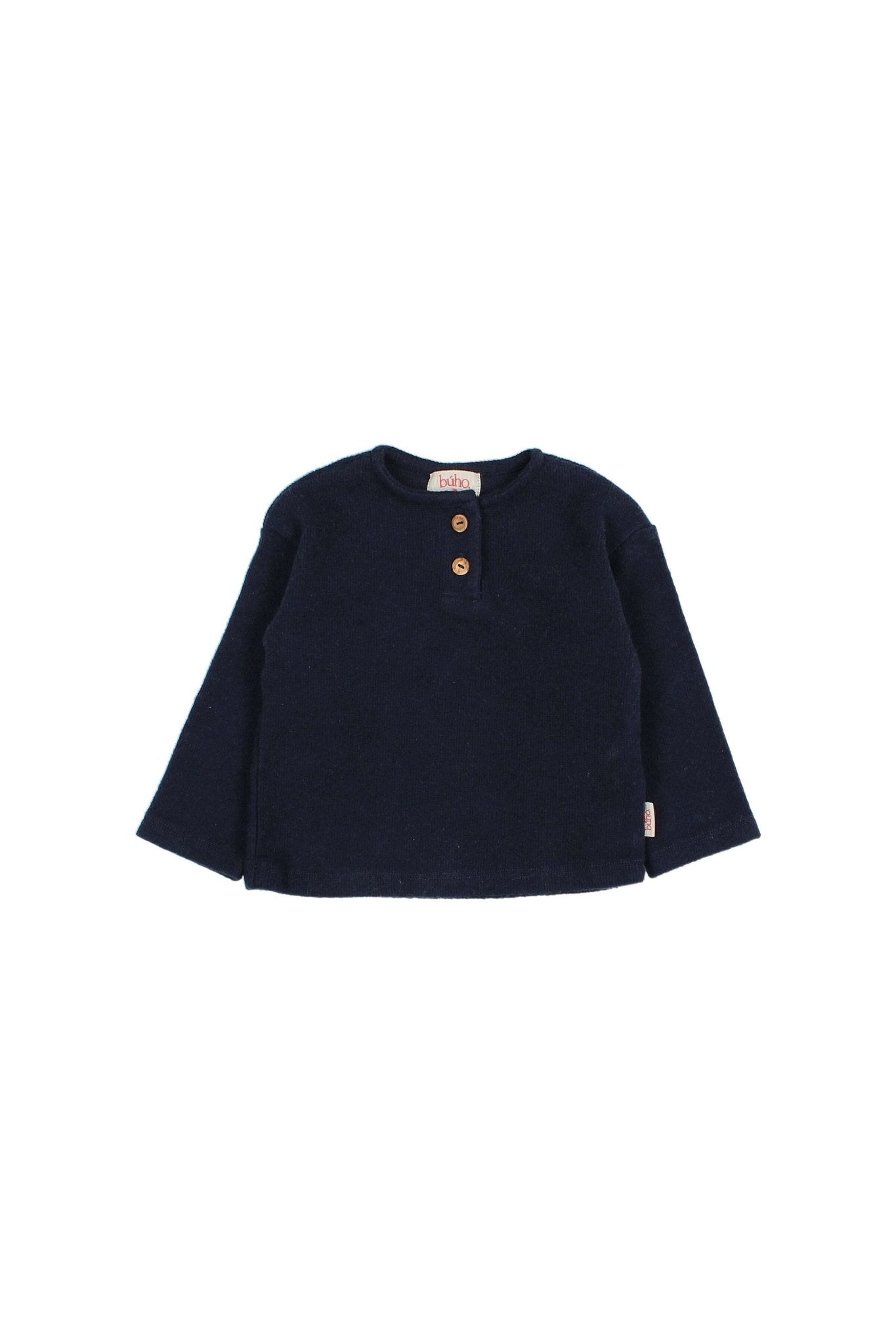 BB soft rib t-shirt - Navy van Búho | Kids Conceptstore Le Fanfare