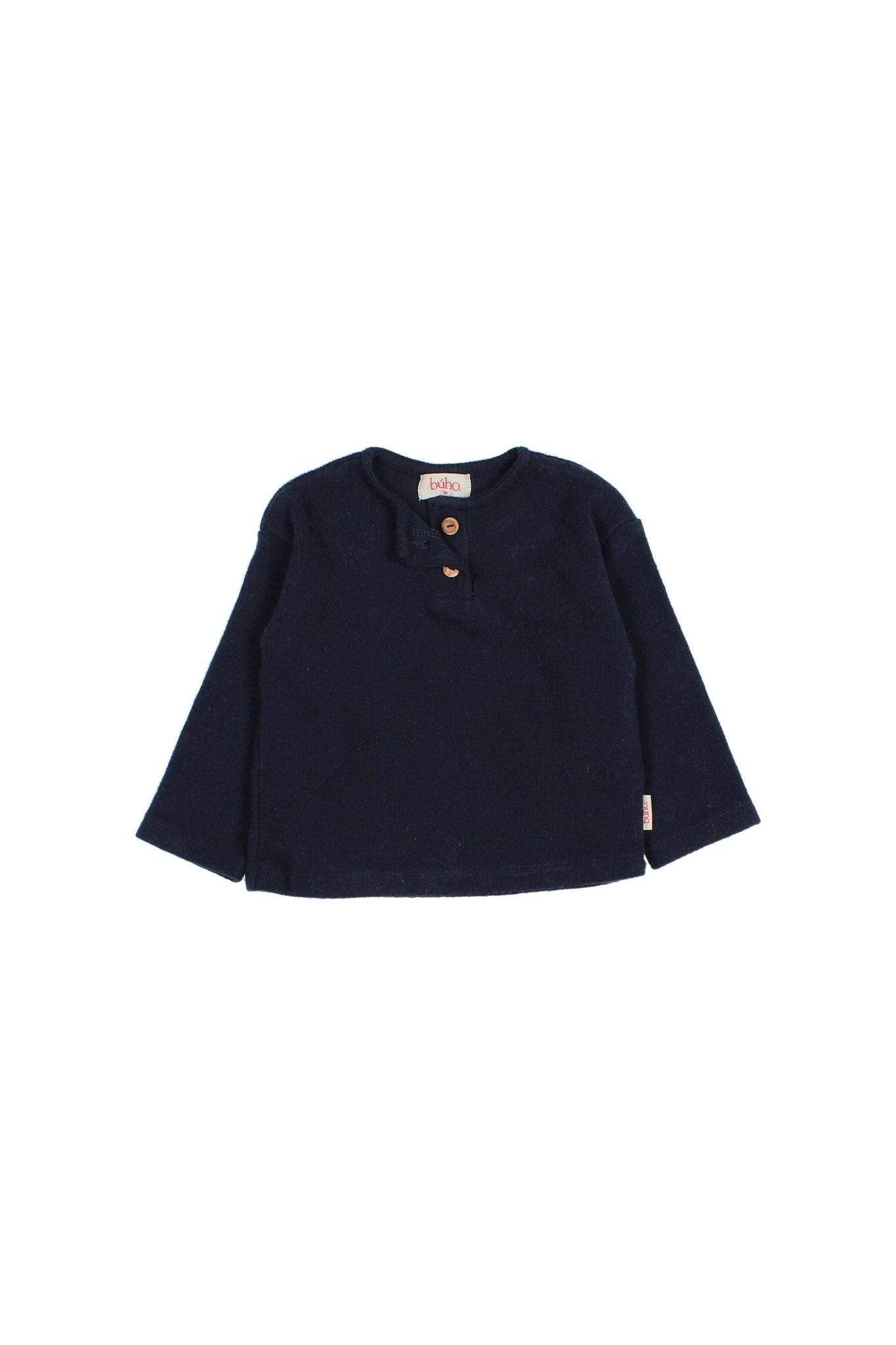 BB soft rib t-shirt - Navy van Búho | Kids Conceptstore Le Fanfare