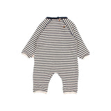 BB soft stripes jumpsuit - Navy van Búho | Kids Conceptstore Le Fanfare
