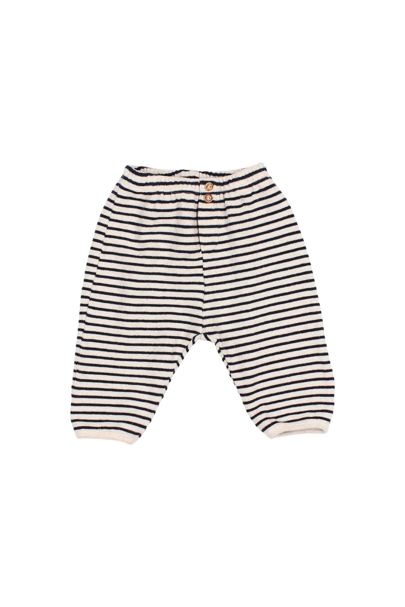 BB soft stripes pants - Navy van Búho | Kids Conceptstore Le Fanfare