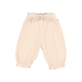 BB soft velour girly pants - Cream pink van Búho | Kids Conceptstore Le Fanfare