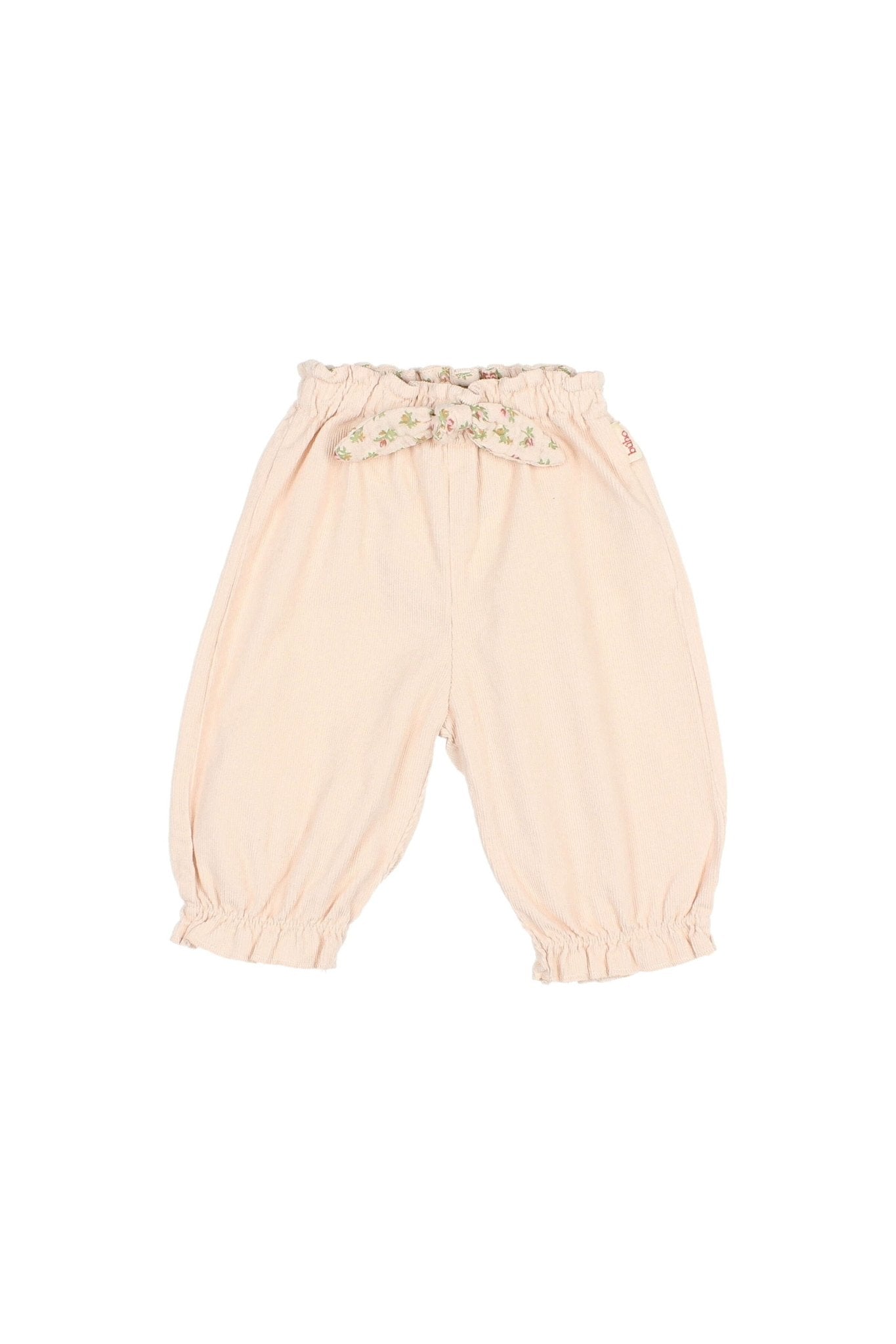 BB soft velour girly pants - Cream pink van Búho | Kids Conceptstore Le Fanfare