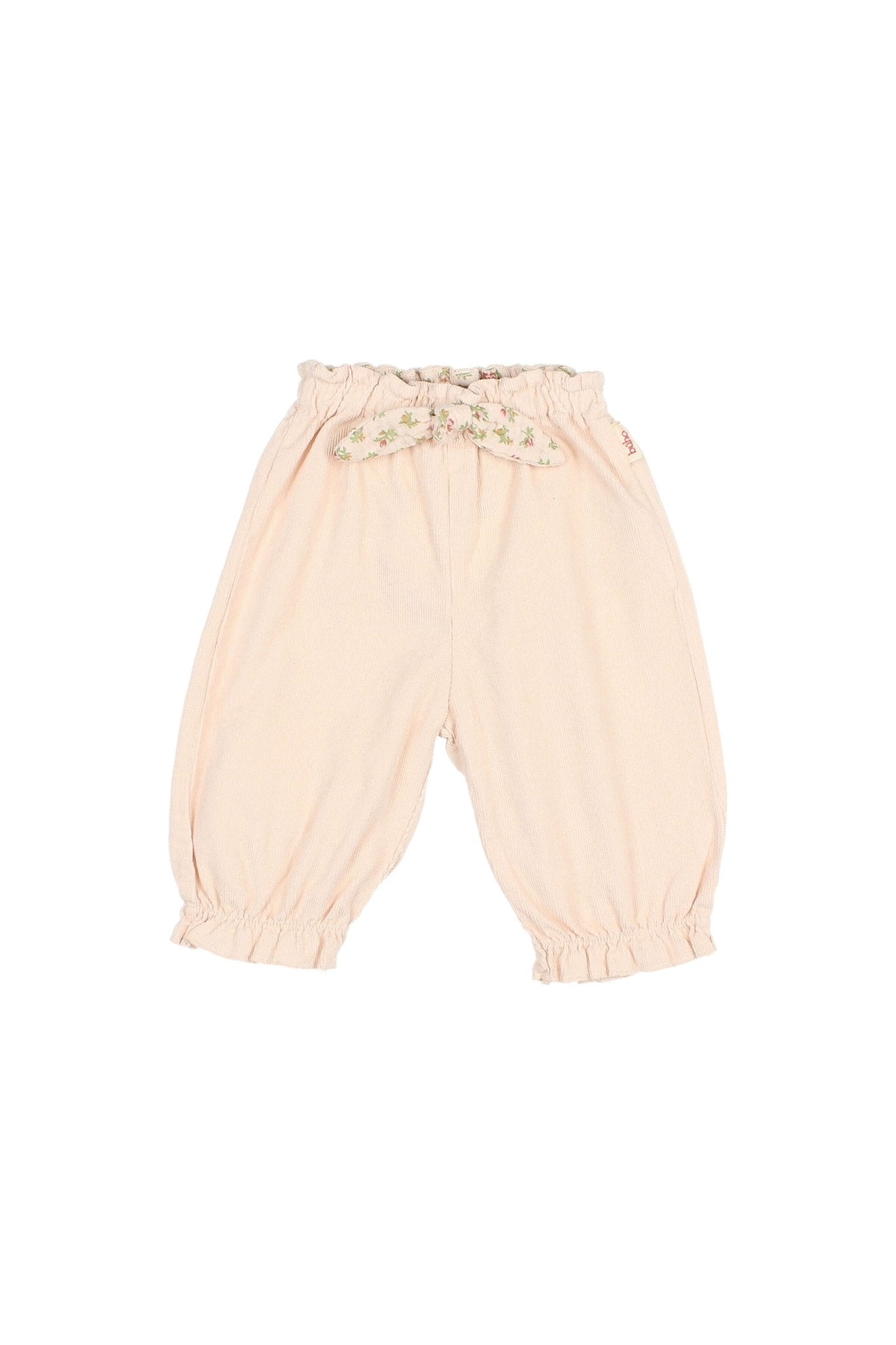 BB soft velour girly pants - Cream pink van Búho | Kids Conceptstore Le Fanfare