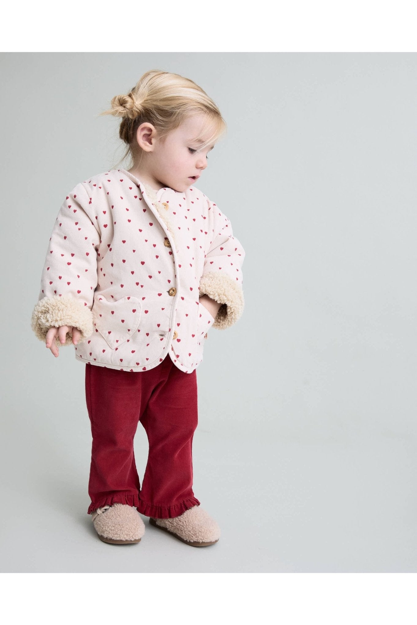 BB soft velour pants - Cherry van Búho | Kids Conceptstore Le Fanfare