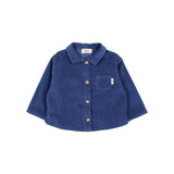 BB soft velour shirt - Marine van Búho | Kids Conceptstore Le Fanfare