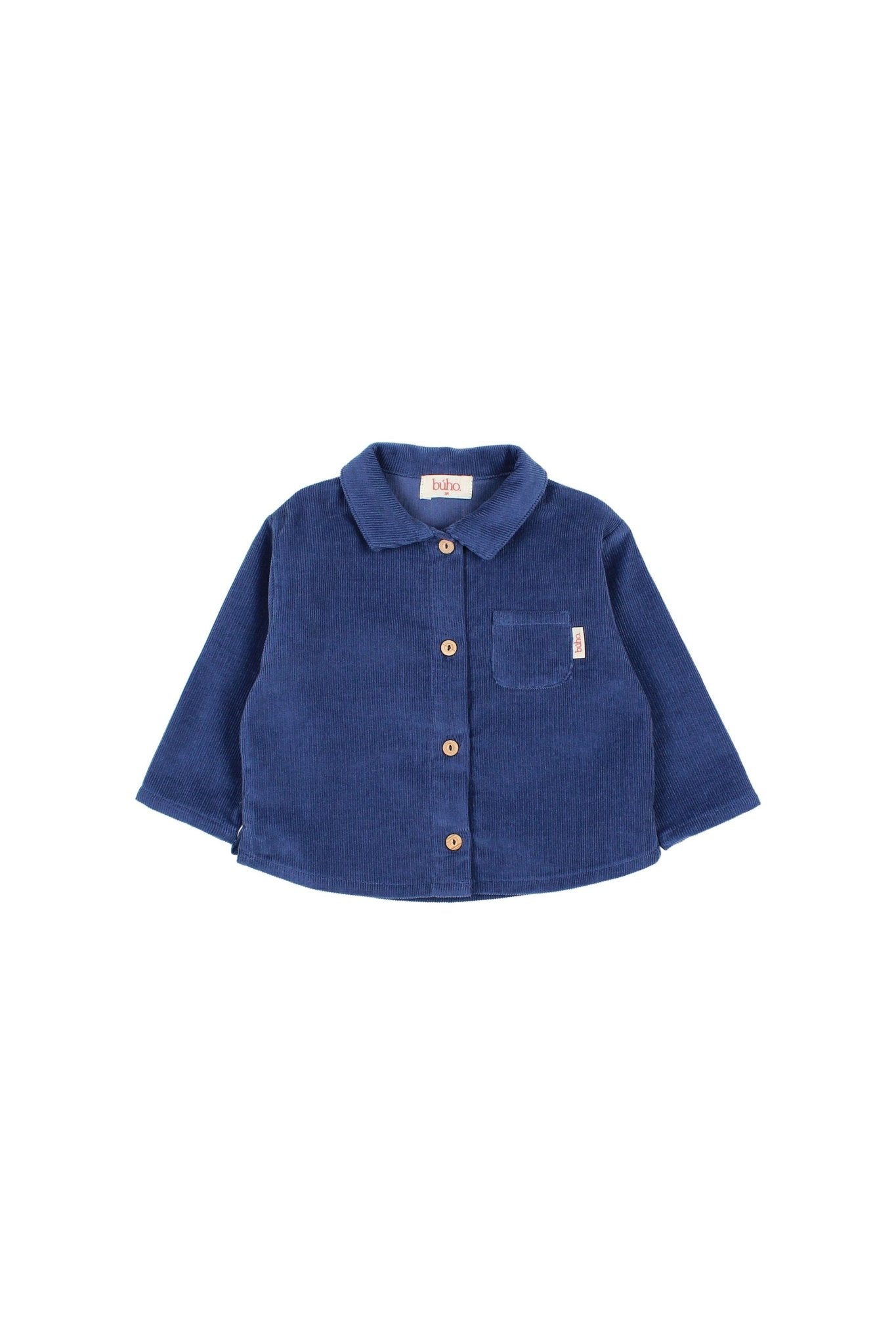 BB soft velour shirt - Marine van Búho | Kids Conceptstore Le Fanfare