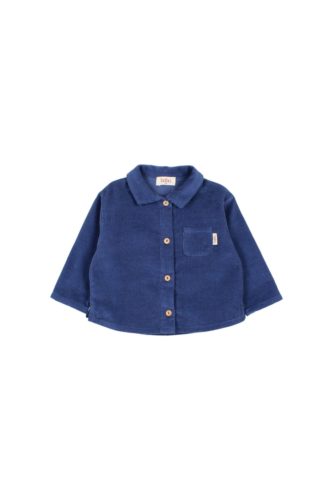 BB soft velour shirt - Marine van Búho | Kids Conceptstore Le Fanfare