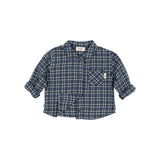 BB tartan shirt - Navy van Búho | Kids Conceptstore Le Fanfare