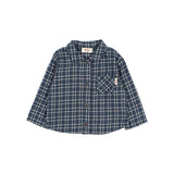 BB tartan shirt - Navy van Búho | Kids Conceptstore Le Fanfare