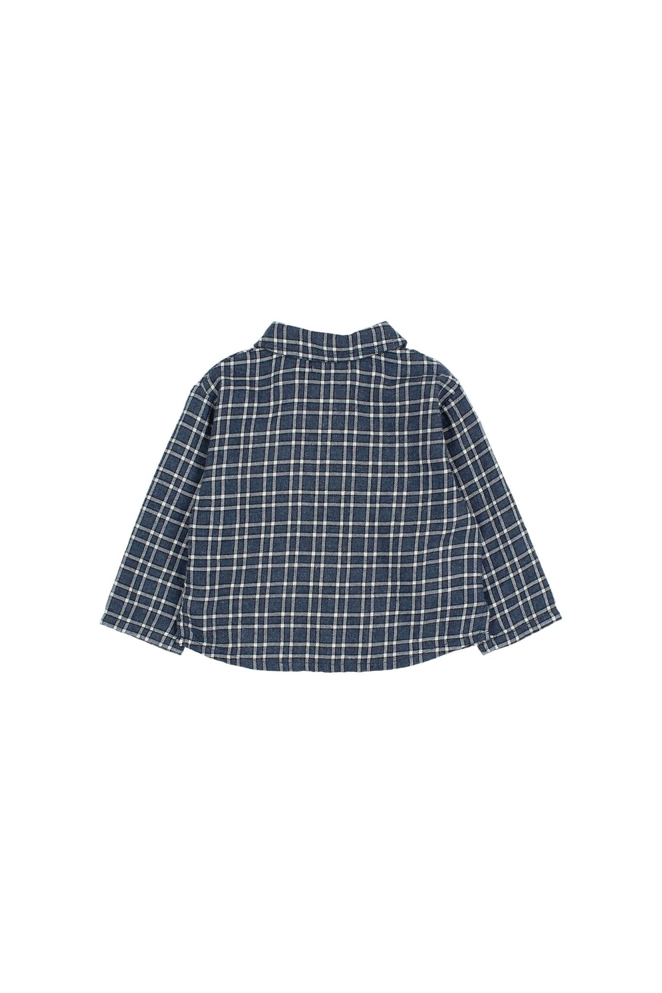 BB tartan shirt - Navy van Búho | Kids Conceptstore Le Fanfare