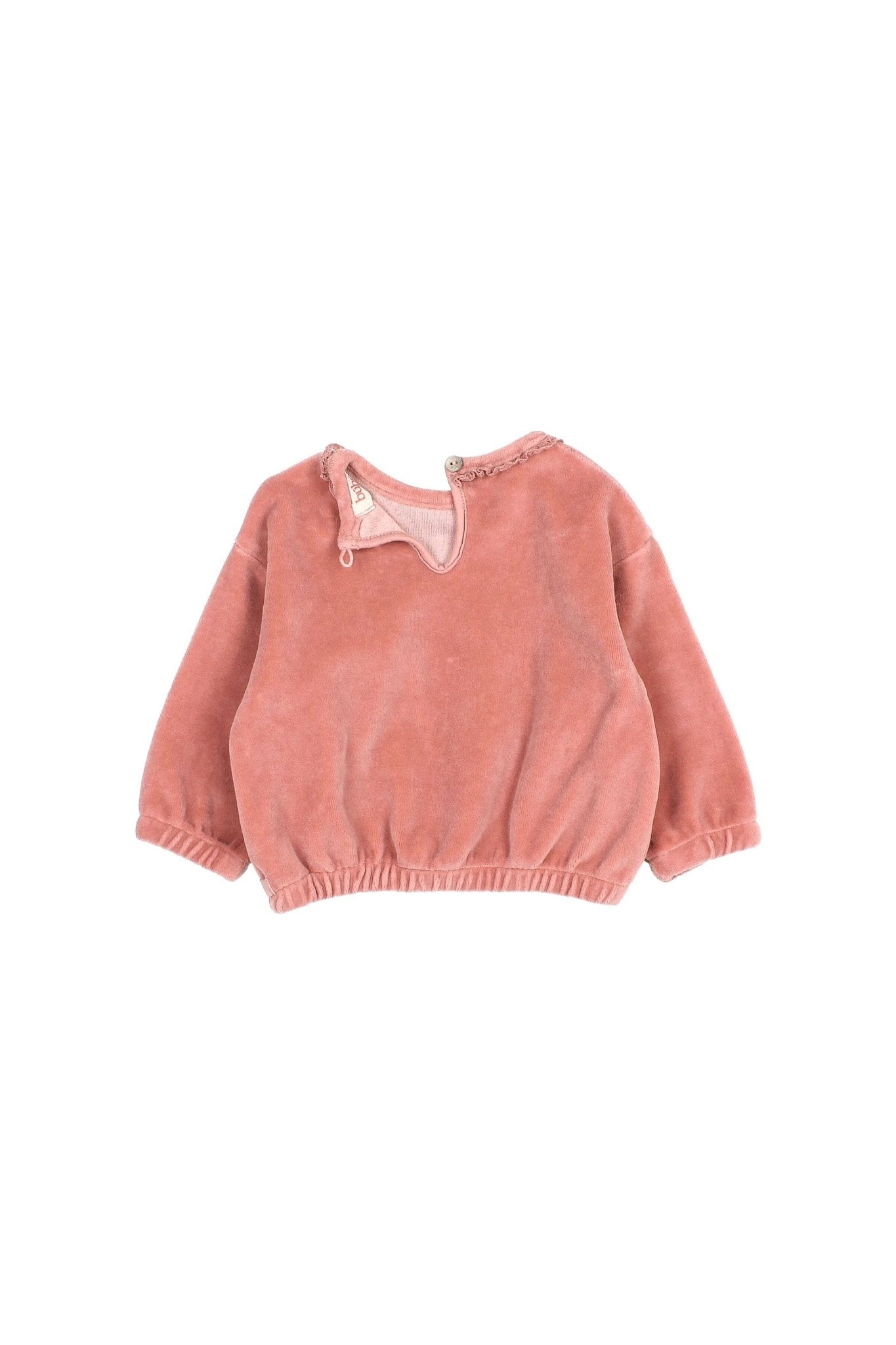 BB velvet sweatshirt - Peony van Búho | Kids Conceptstore Le Fanfare
