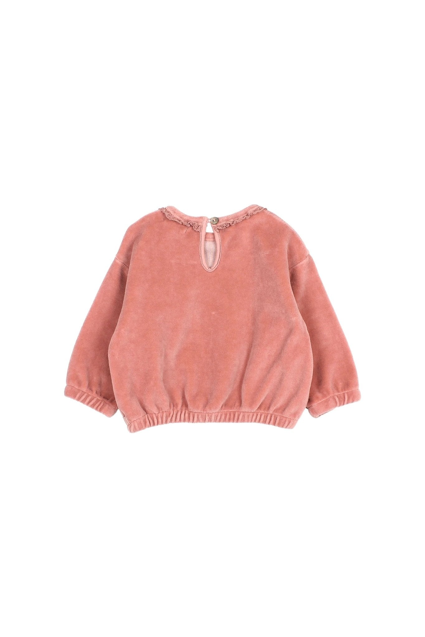 BB velvet sweatshirt - Peony van Búho | Kids Conceptstore Le Fanfare