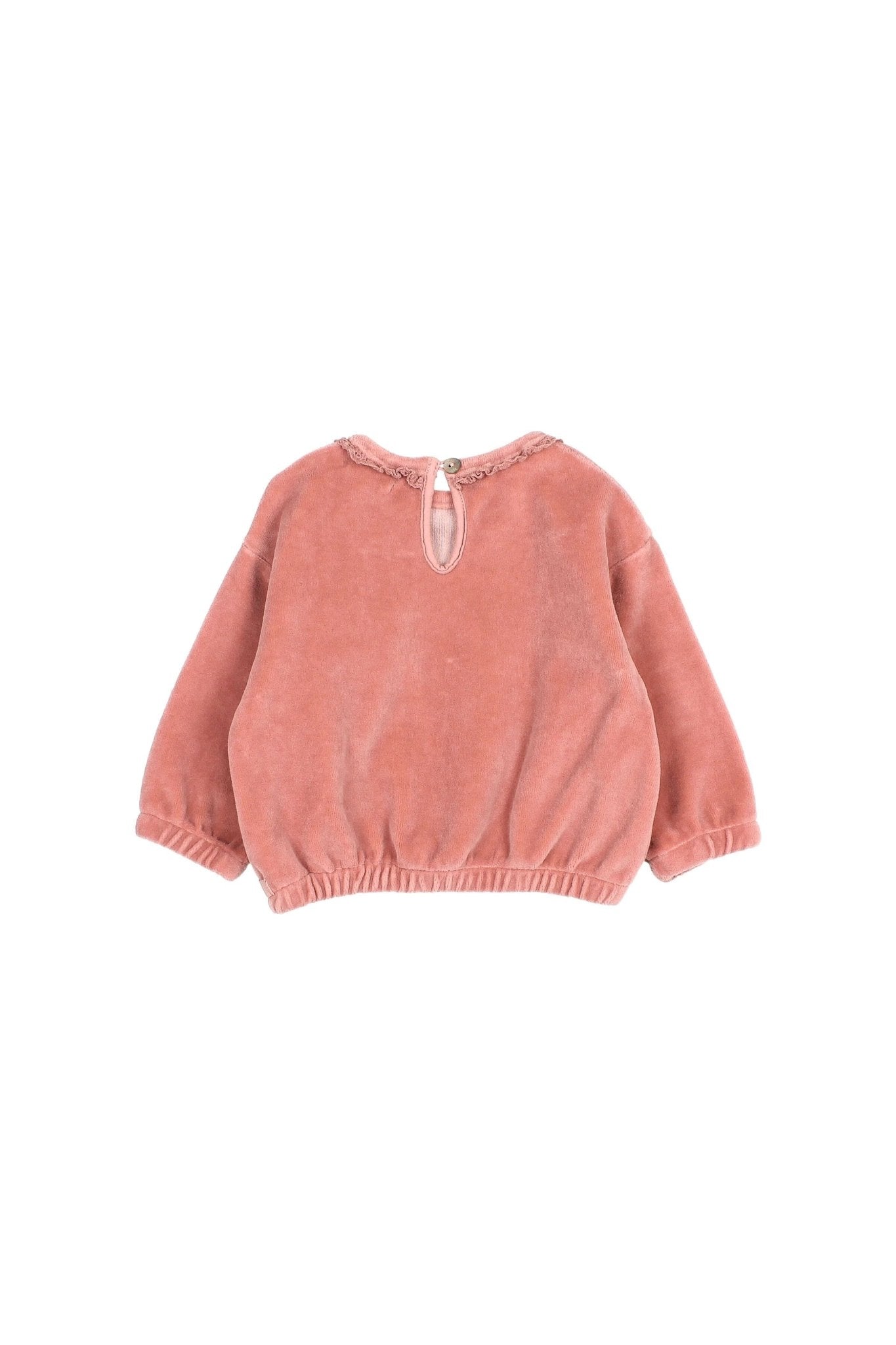 BB velvet sweatshirt - Peony van Búho | Kids Conceptstore Le Fanfare