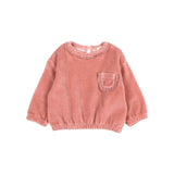 BB velvet sweatshirt - Peony van Búho | Kids Conceptstore Le Fanfare