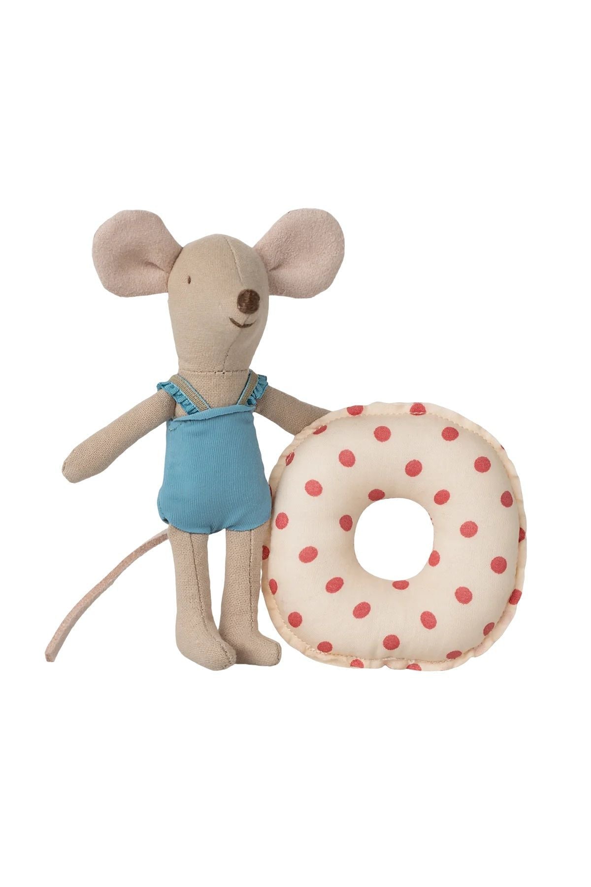 Beach mouse with float, Little sister - Red dot van Maileg | Kids Conceptstore Le Fanfare
