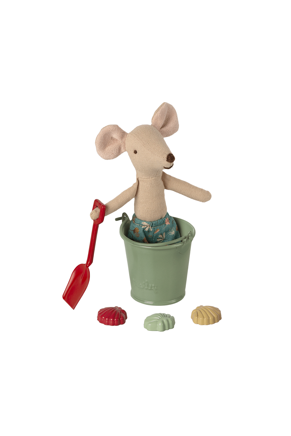 Beach Set - Shovel. Bucket & Shells van Maileg | Kids Conceptstore Le Fanfare