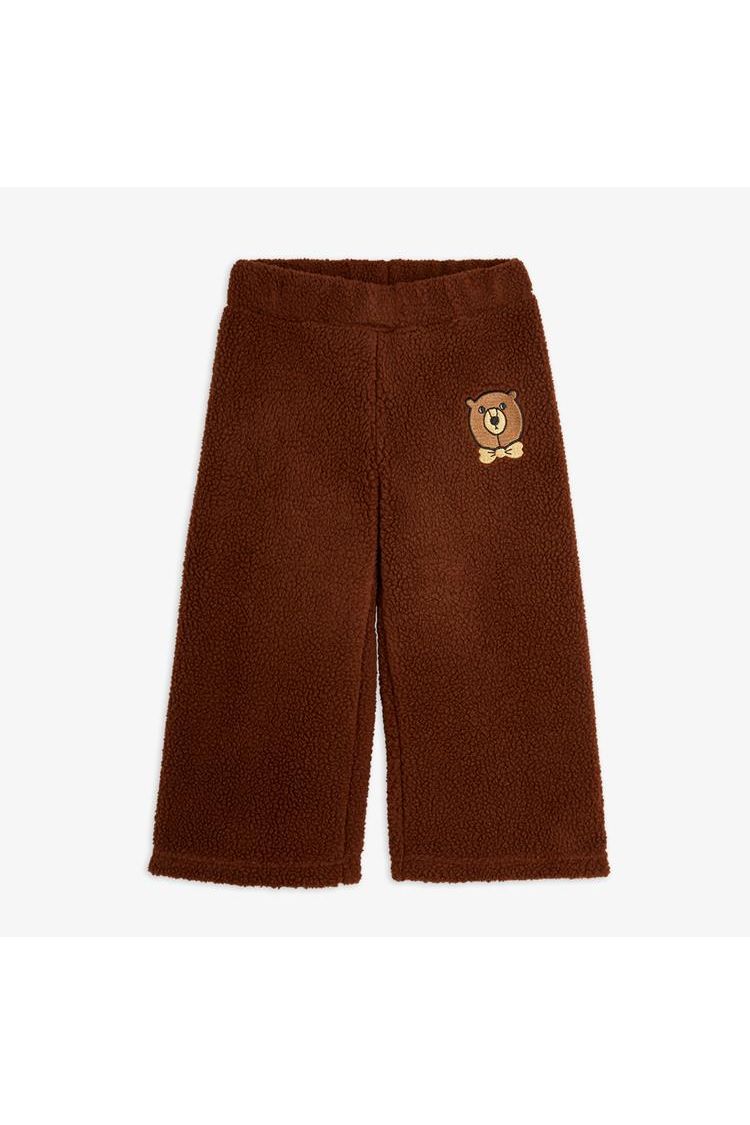 Bear Emb Pile Trousers van Mini Rodini | Kids Conceptstore Le Fanfare