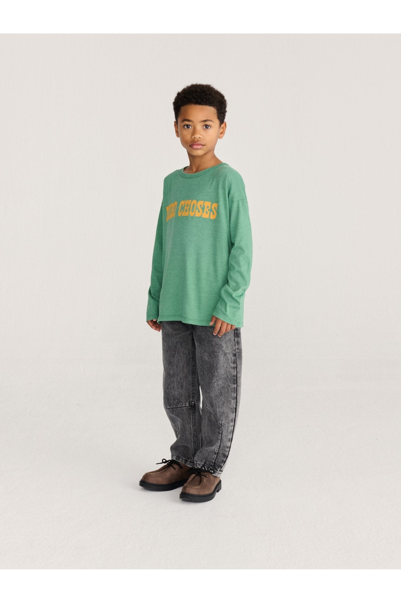 Beast Tag denim pants - Black van Bobo Choses | Kids Conceptstore Le Fanfare