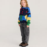 Beast Tag denim pants - Black van Bobo Choses | Kids Conceptstore Le Fanfare