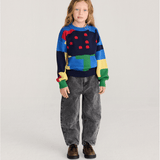 Beast Tag denim pants - Black van Bobo Choses | Kids Conceptstore Le Fanfare
