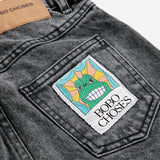 Beast Tag denim pants - Black van Bobo Choses | Kids Conceptstore Le Fanfare