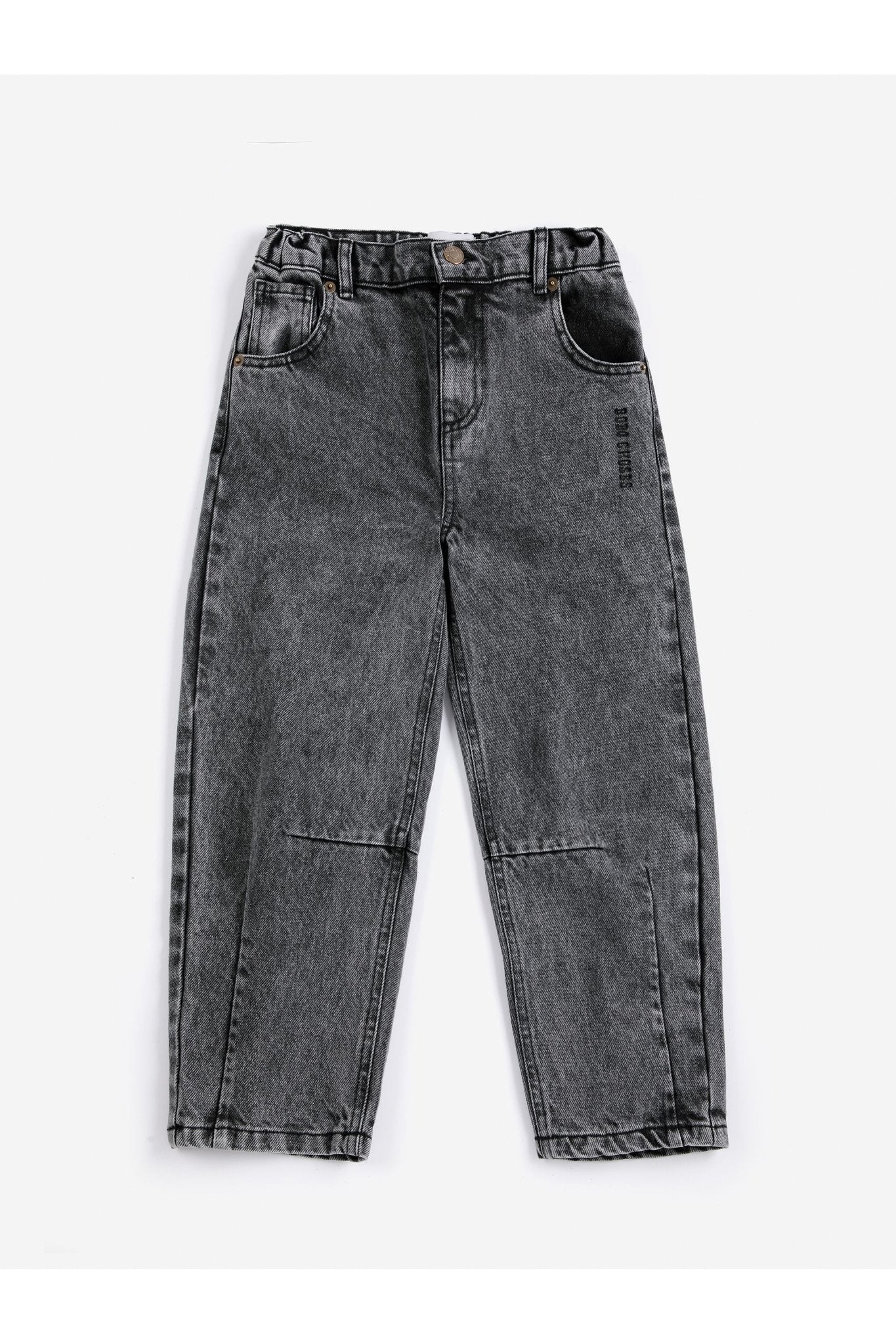 Beast Tag denim pants - Black van Bobo Choses | Kids Conceptstore Le Fanfare