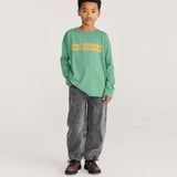 Beast Tag denim pants - Black van Bobo Choses | Kids Conceptstore Le Fanfare
