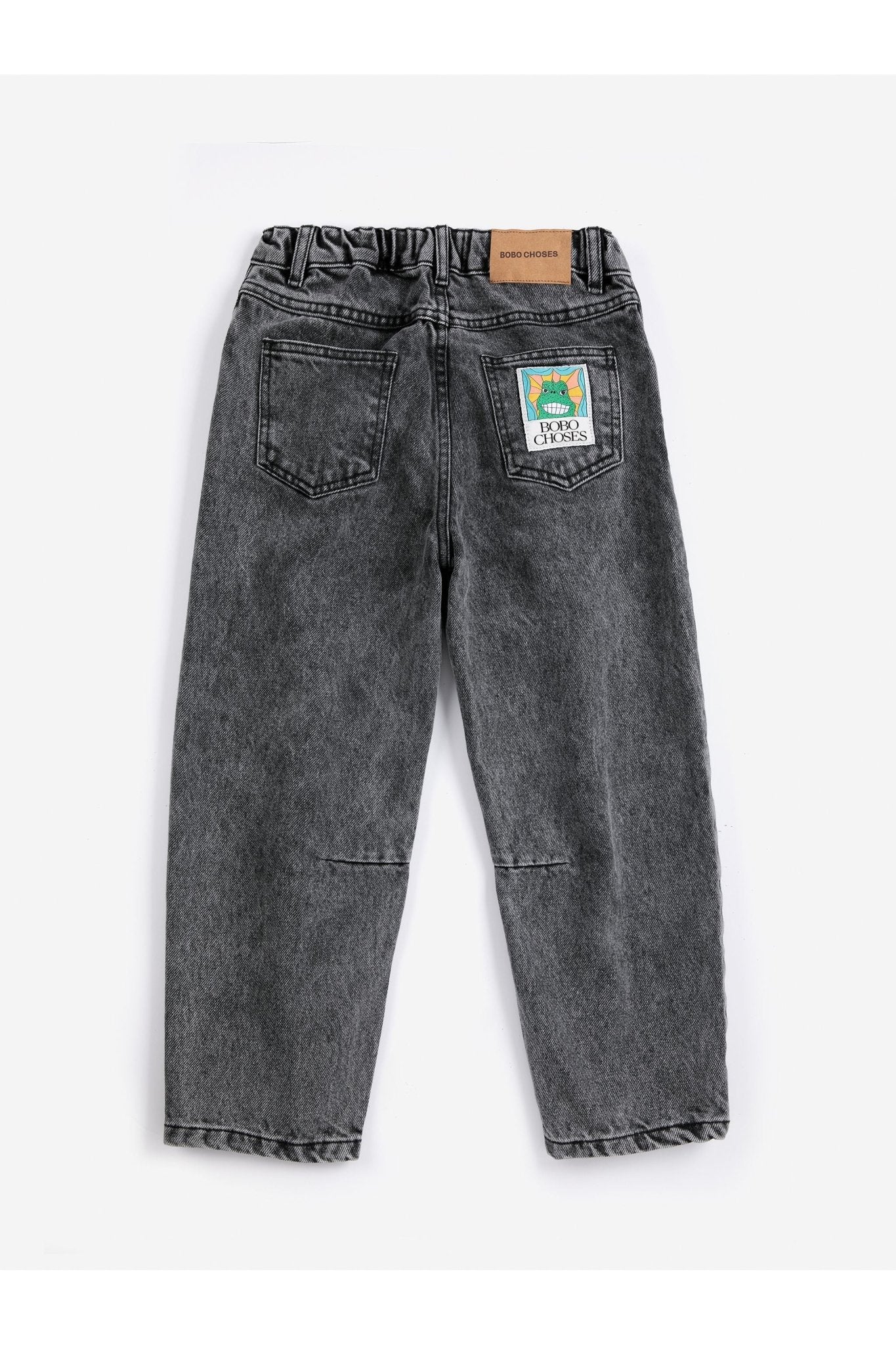 Beast Tag denim pants - Black van Bobo Choses | Kids Conceptstore Le Fanfare