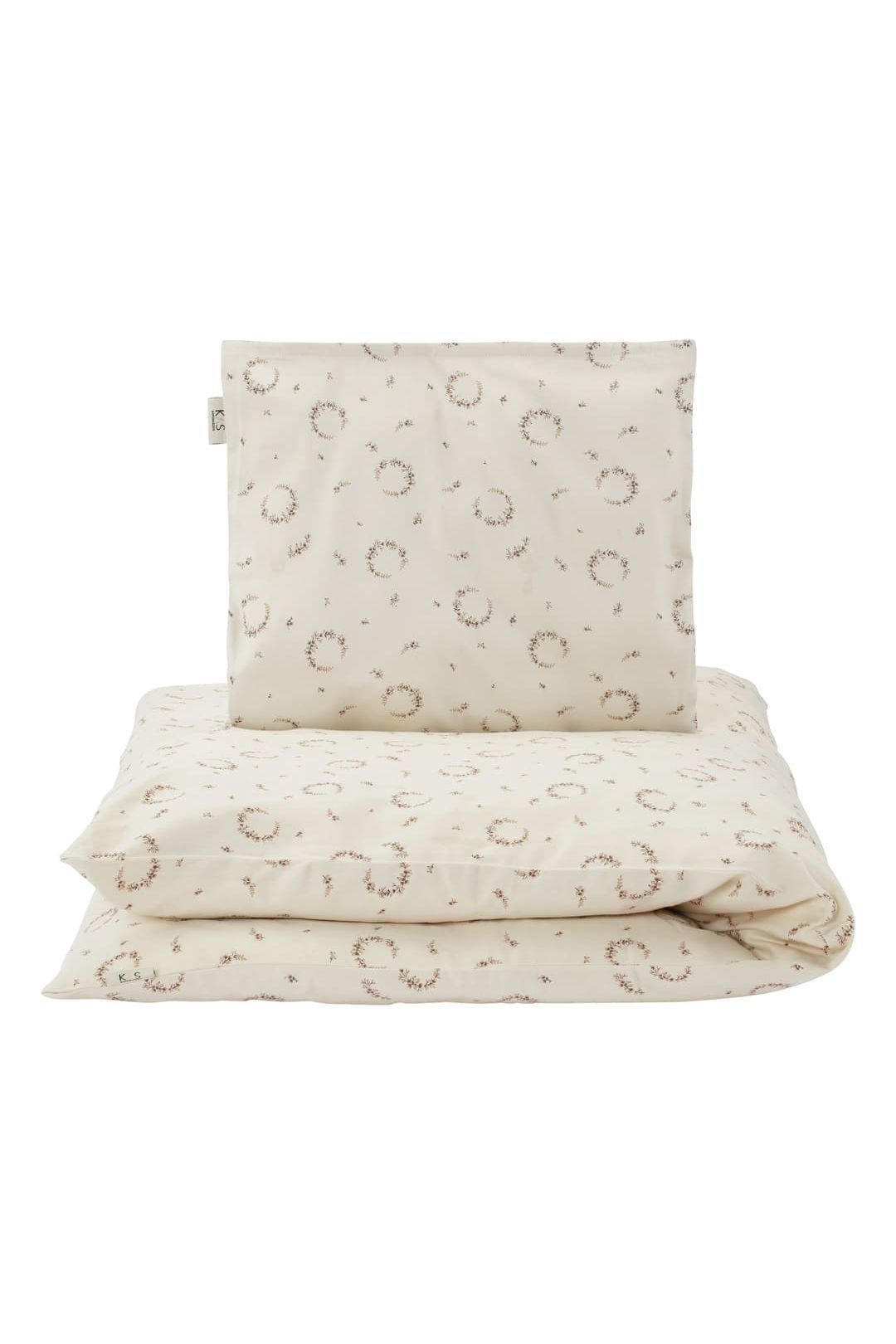 Bedline Vintage flower wreath baby - beige van KAS Kopenhagen | Kids Conceptstore Le Fanfare