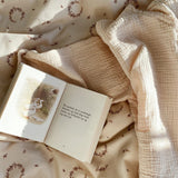 Bedline Vintage flower wreath Junior - beige van KAS Kopenhagen | Kids Conceptstore Le Fanfare