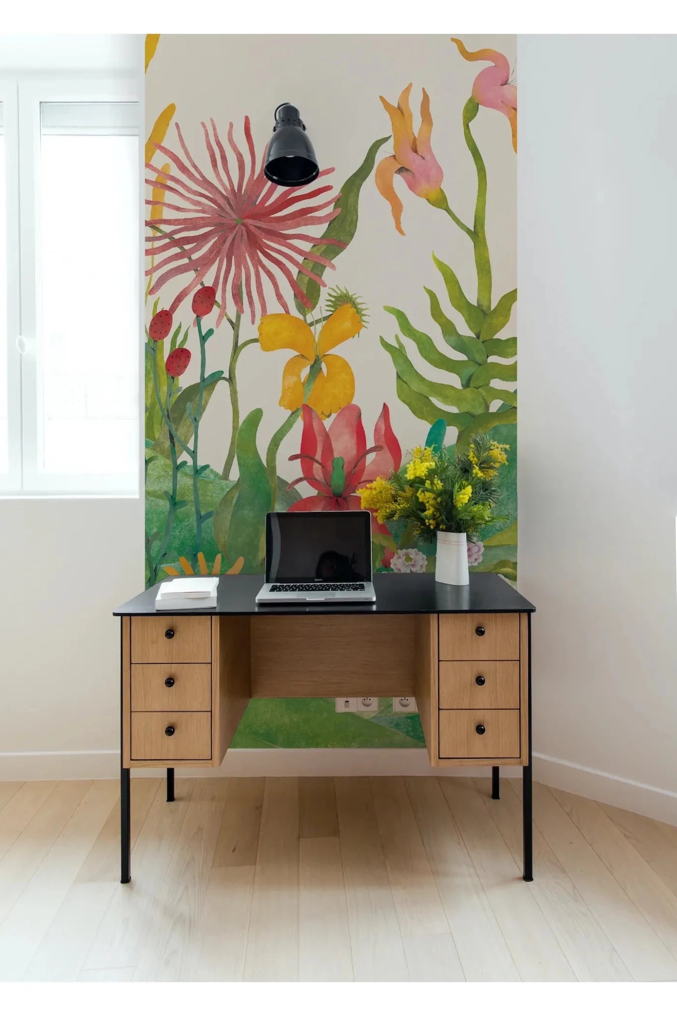 Behang Audrey Mural van Bien Fait | Kids Conceptstore Le Fanfare