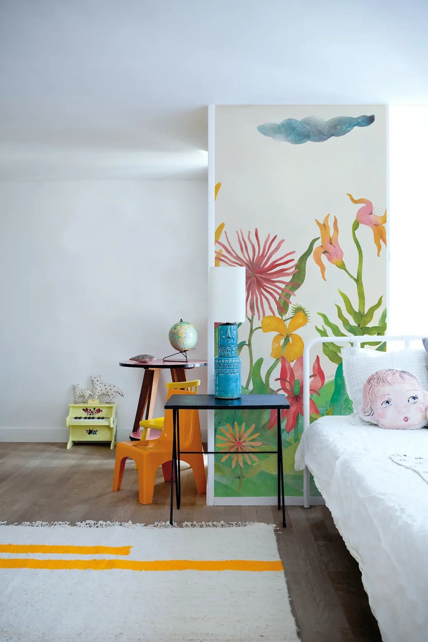 Behang Audrey Mural van Bien Fait | Kids Conceptstore Le Fanfare