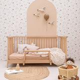 Behang Bloemenzee Groot - Bruin van Bibelotte | Kids Conceptstore Le Fanfare