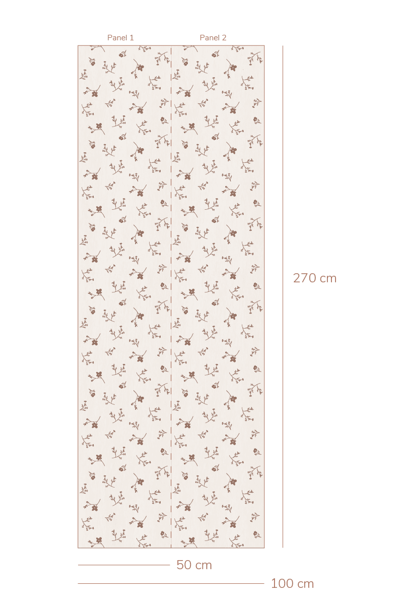 Behang Bloemenzee Groot - Terra van Bibelotte | Kids Conceptstore Le Fanfare
