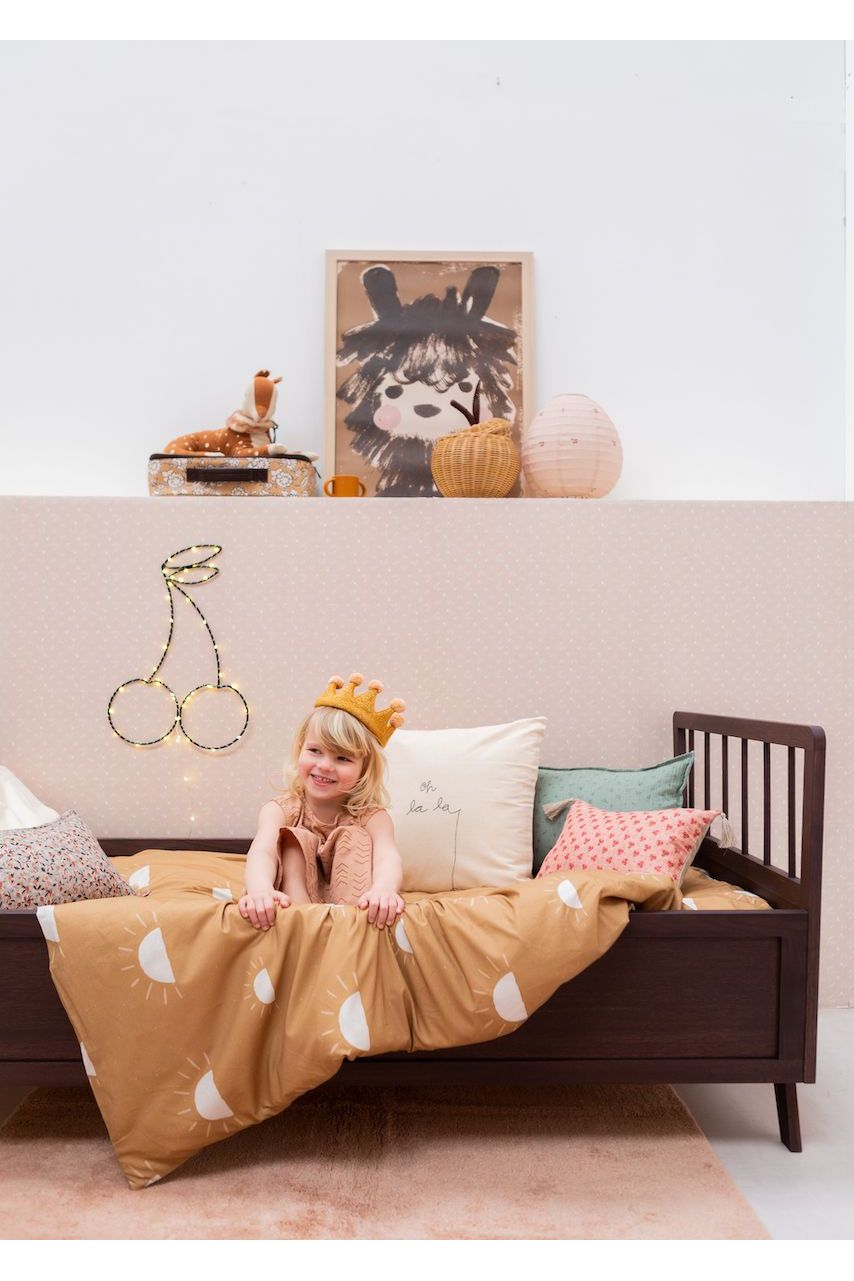 Behang Bloemenzee Mini - Nude van Bibelotte | Kids Conceptstore Le Fanfare