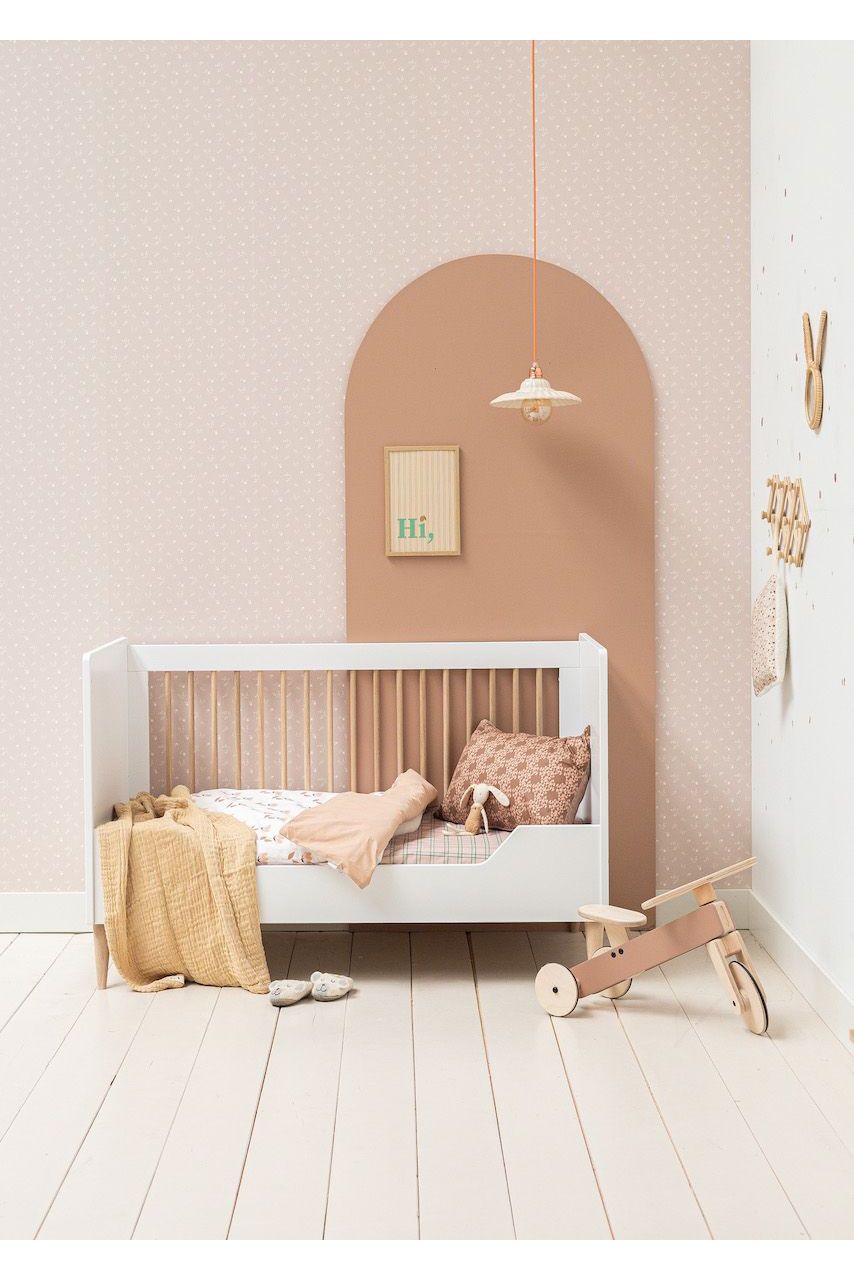 Behang Bloemenzee Mini - Nude van Bibelotte | Kids Conceptstore Le Fanfare