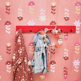 Behang Bohemian - Roze van Bibelotte | Kids Conceptstore Le Fanfare