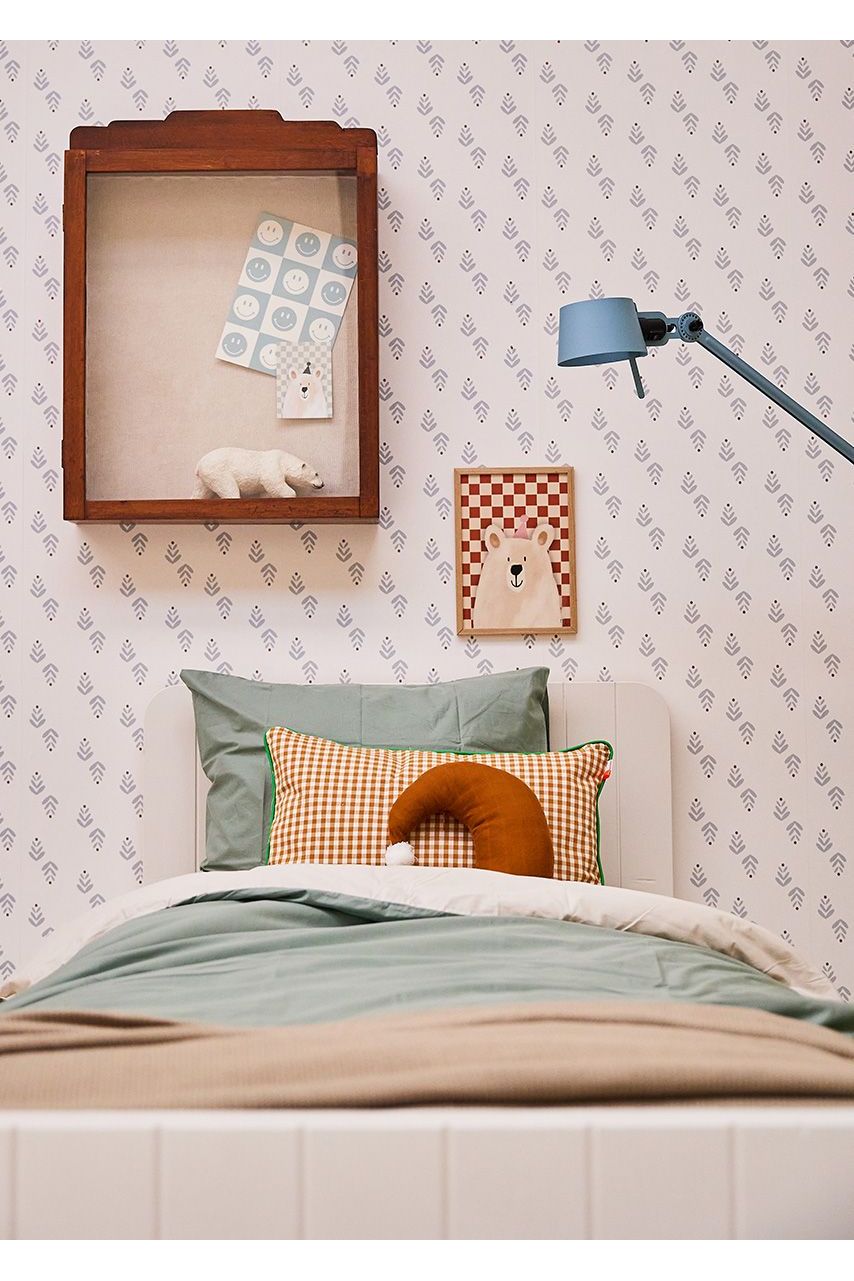 Behang Cappuccino - Blauw van Bibelotte | Kids Conceptstore Le Fanfare