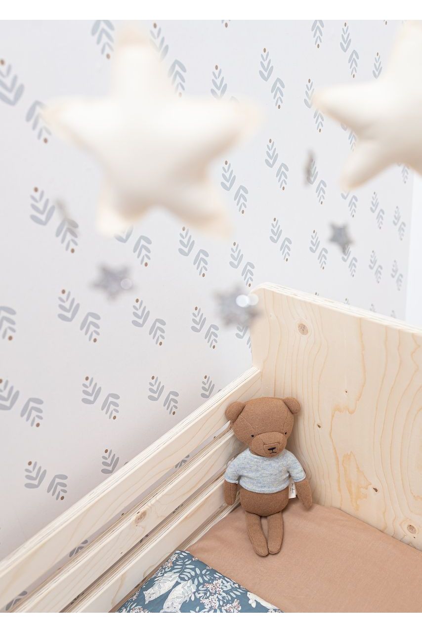 Behang Cappuccino - Blauw van Bibelotte | Kids Conceptstore Le Fanfare